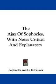 Tapa de The Ajax Of Sophocles, With Notes Critical And Explanatory