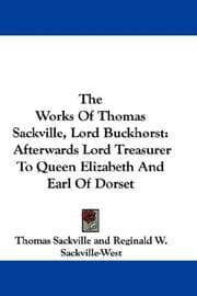 Tapa de The Works Of Thomas Sackville, Lord Buckhorst