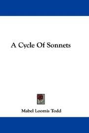 Tapa de A Cycle Of Sonnets