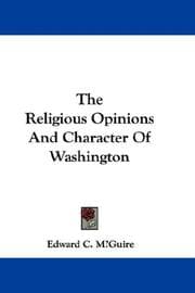 Tapa de The Religious Opinions And Character Of Washington