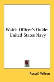 Tapa de Watch Officer's Guide