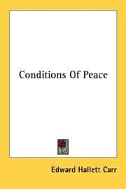 Tapa de Conditions of peace