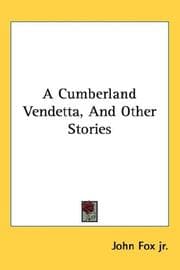 Tapa de A Cumberland Vendetta, And Other Stories