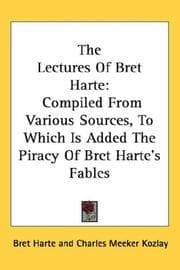 Tapa de The Lectures Of Bret Harte