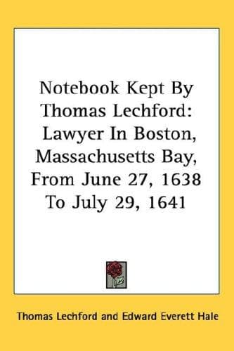 Tapa de Notebook Kept By Thomas Lechford