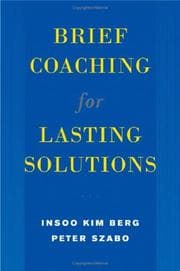 Tapa de Brief coaching for lasting solutions
