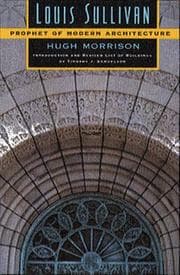 Tapa de Louis Sullivan, prophet of modern architecture