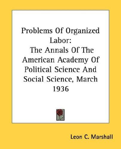 Tapa de Problems Of Organized Labor