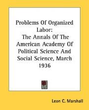 Tapa de Problems Of Organized Labor