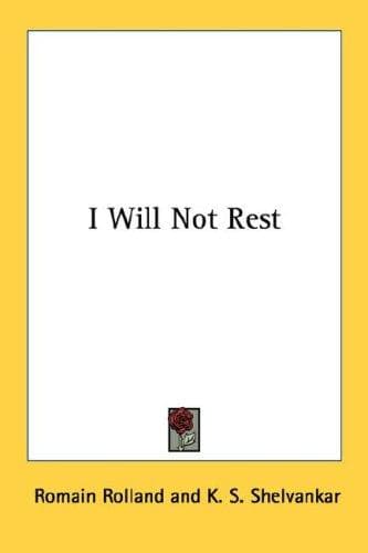 Tapa de I will not rest