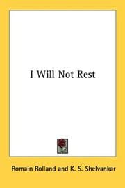Tapa de I will not rest