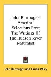 Tapa de John Burroughs' America