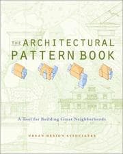 Tapa de The architectural pattern book