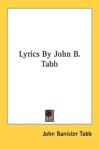 Tapa de Lyrics By John B. Tabb