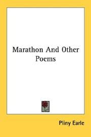 Tapa de Marathon And Other Poems