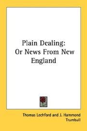 Tapa de Plain dealing