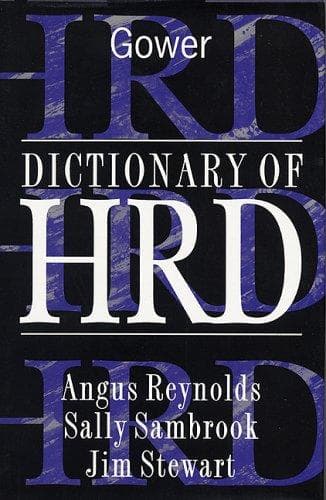 Tapa de Dictionary of HRD