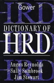 Tapa de Dictionary of HRD