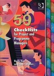 Tapa de 59 checklists for project and programme managers