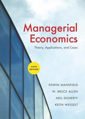 Tapa de Mangerial Economics