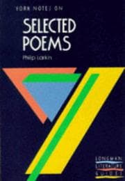 Tapa de Philip Larkin, "Selected Poems"