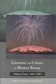 Tapa de Literature and Culture in Modern Britain : Volume Three