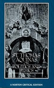Tapa de St. Thomas Aquinas on Politics and Ethics