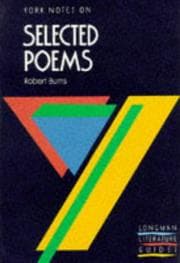 Tapa de York Notes on "Selected Poems" of Robert Burns