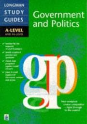 Tapa de Government and Politics (A Level Revise Guides)