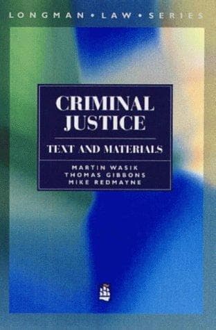 Tapa de Criminal Justice
