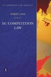 Tapa de European Community Competition Law (European Law Series)