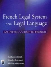 Tapa de French legal system and legal language