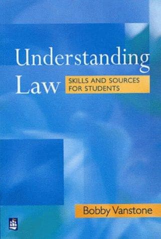 Tapa de Understanding law