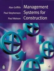 Tapa de Management systems for construction