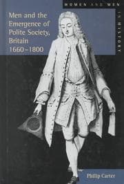 Tapa de Men and the Emergence of Polite Society, Britain 1660-1800 (Women and Men in History)