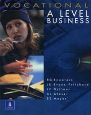 Tapa de Vocational a Level Business