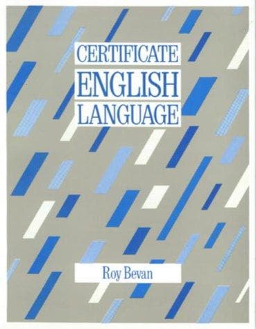 Tapa de Certificate English Language
