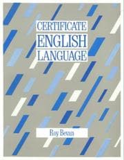 Tapa de Certificate English Language