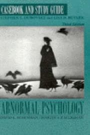 Tapa de Casebook and study guide to Abnormal psychology (Rosenhan and Seligman)
