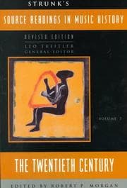 Tapa de Source Readings in Music History