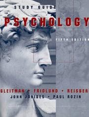 Tapa de Study guide, Gleitman, Fridlund, Reisberg Psychology, fifth edition