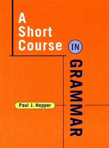 Tapa de A short course in grammar