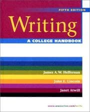 Tapa de Writing, a college handbook