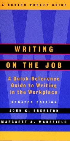 Tapa de Writing on the Job