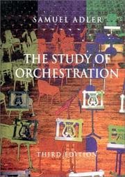Tapa de Study of Orchestration