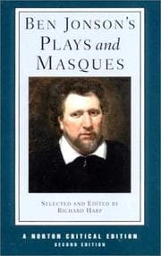 Tapa de Ben Jonson's plays and masques