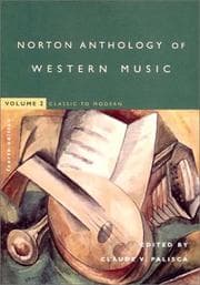 Tapa de The Norton Anthology of Western Music, Vol. 2