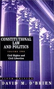 Tapa de Constitutional Law and Politics, Volume 2