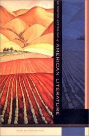 Tapa de The Norton anthology of American literature -- Shorter Sixth Edition