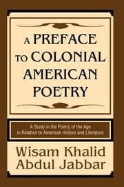 Tapa de A Preface to Colonial American Poetry